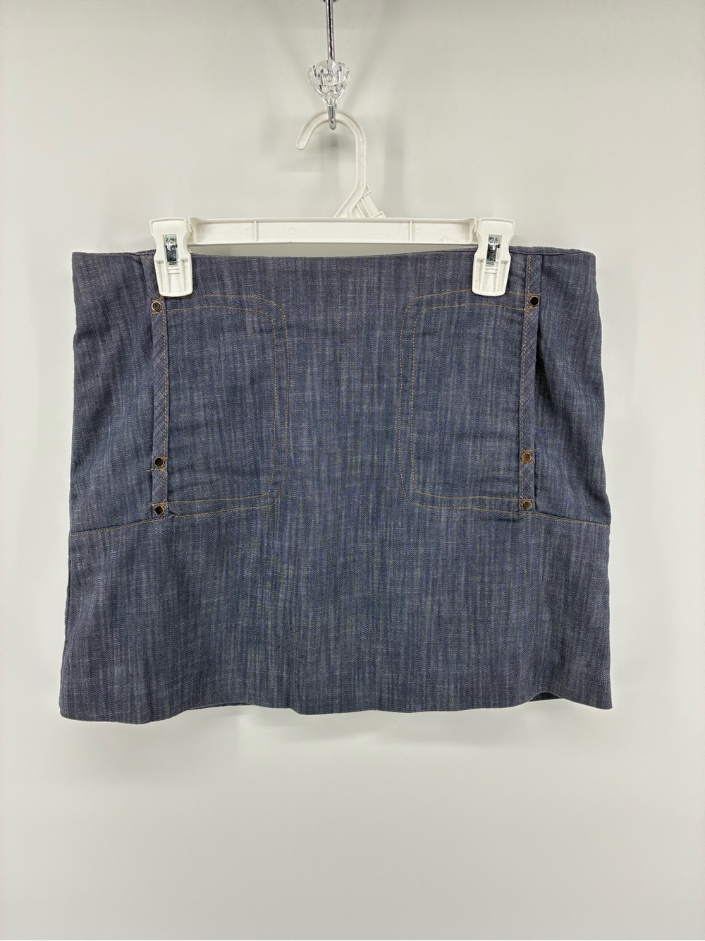 W118 by Walter Baker Dark Blue Mini Skirt
